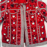 Red bedazzled jacket