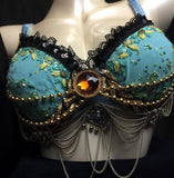 TURQUOISE BRA WITH JEWELS<span> </span>