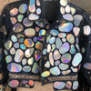 Holographic denim jacket size S