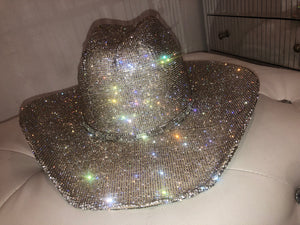 Handmade bling cowboy hat