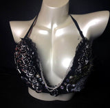 Black bra size it’s feathers and gems