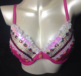 PINK BRA TOP WITH GEMS